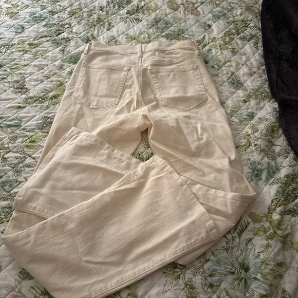 LOFT Cream Flare & Wide Leg Jeans - Picture 5 of 5